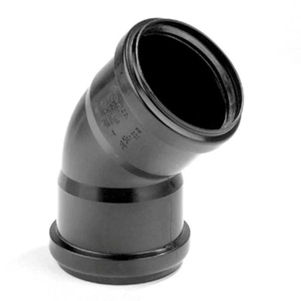 Bestel Nu PP Bocht 45° zwart 32mm. 2 x manchet