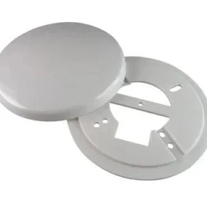 Korting Sierafdekplaat Rond 2-Delig Wit 125 mm
