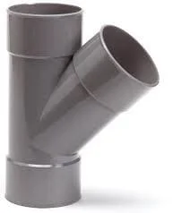 Nu Kopen Nicoll PVC T-Stuk 45° 3 x Mof 125 mm Lijm Grijs