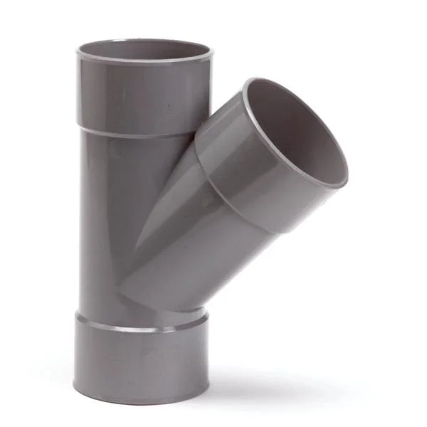 Favoriet Nicoll PVC T-Stuk 45° 3 x Mof 50 mm Lijm Grijs