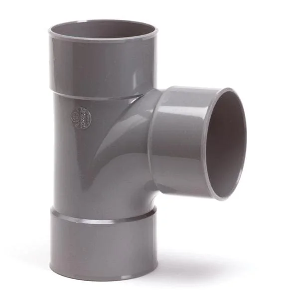 Nicoll PVC T-Stuk 88° 3 x Mof 75 mm Lijm Grijs Actieprijs