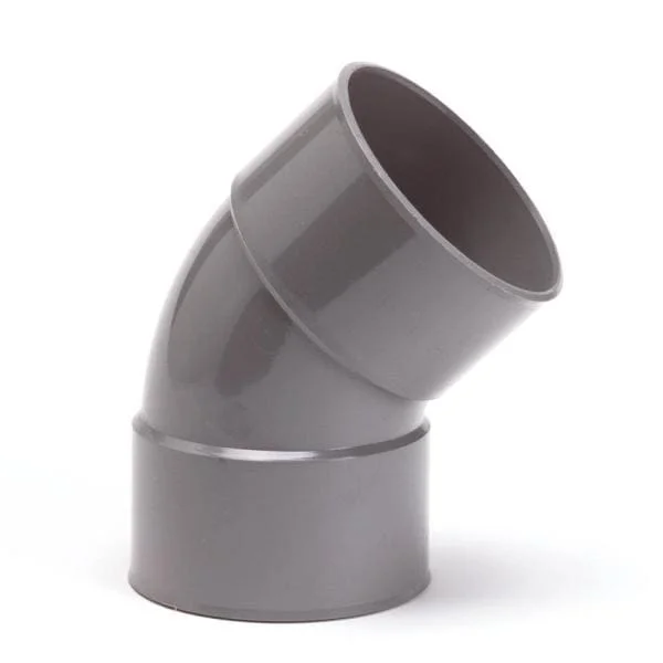 Nicoll PVC Bocht 45° 2 x Mof 50 mm Lijm Grijs Koopje