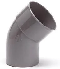 Nicoll PVC Bocht 45° Spie-Mof 110 mm Lijm Grijs Bestseller