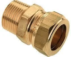 Op = Op Messing Puntstuk 1/2” x 15 mm buitendr. x knel
