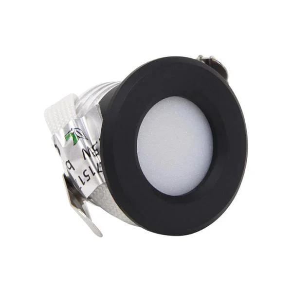 Koopje LED mini inbouwspot 1.5W Zwart 3000K