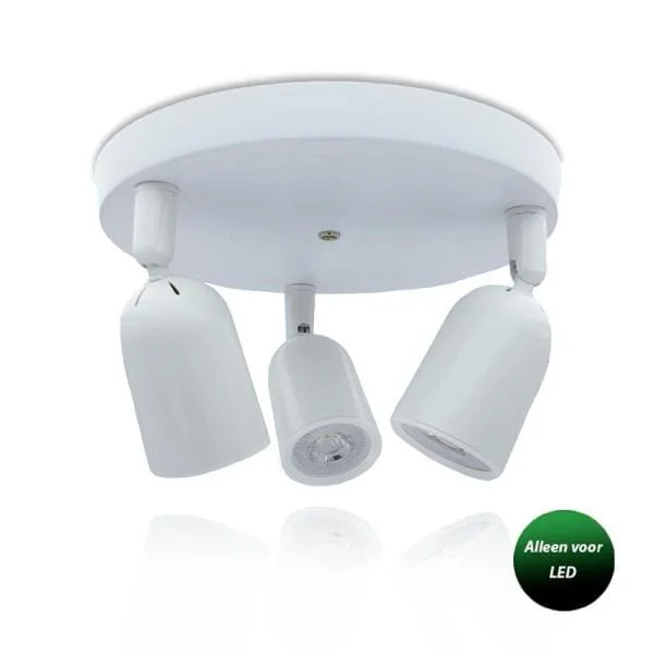 Seizoensaanbieding Plafondarmatuur Wit 3 x GU10 Exclusief lichtbron