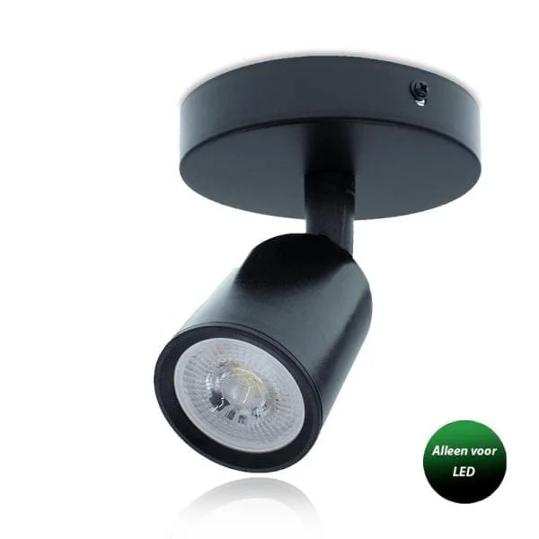 Plafondarmatuur Zwart 1 x GU10 Exclusief lichtbron Speciale Aanbieding