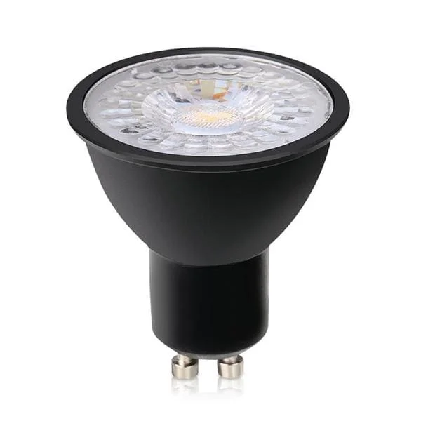 Betrouwbaar Ledspot Zwart 7 Watt GU10 3000K Dimbaar