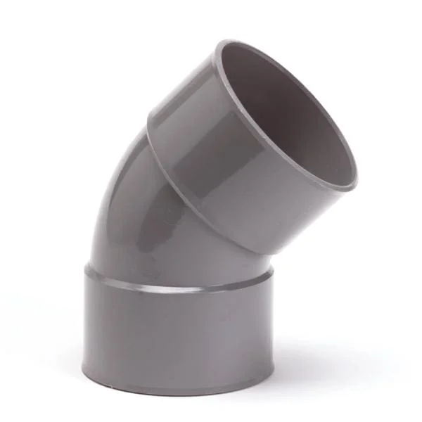 Koop Vandaag Nicoll PVC Bocht 45° 2 x Mof 110 mm Lijm Grijs