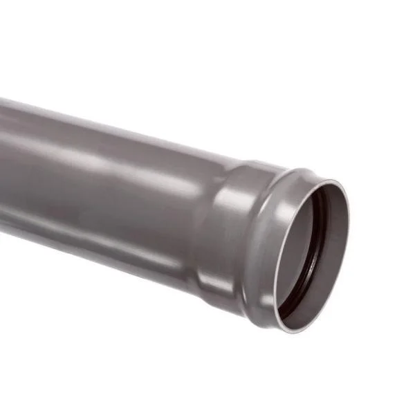 PVC Afvoerbuis grijs SN 4 manchet 110 mm Lengte 5 meter Bestseller
