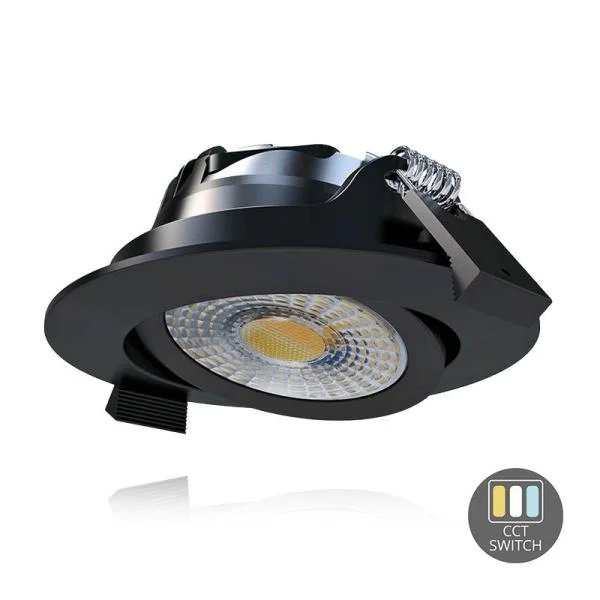 Beperkt Aanbod LED INBOUWSPOT MIRAN SLIM-FIT 6W DIM ZWART CCT-SWITCH