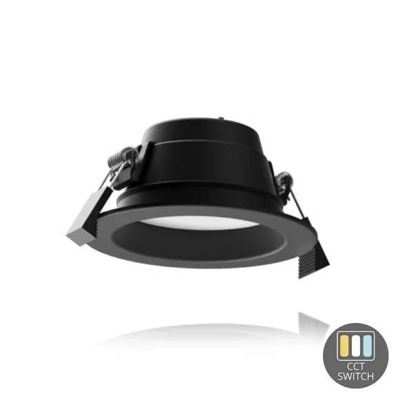 Op = Op Led Downlight 9 W CCT Switch Ø92 Zwart