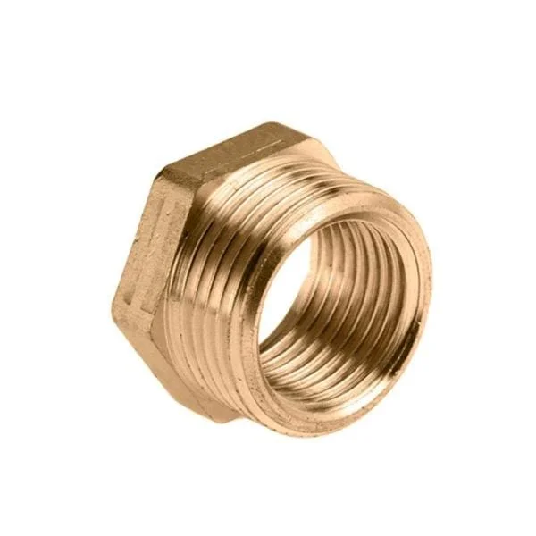 Op = Op Messing Verloopring ½” x ¼” buiten x binnendraad