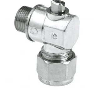 Uitverkoop Kogelstopkraan haaks knel 3/8” x 12 knel chroom