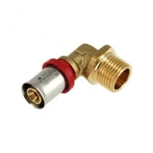 Rechtstreeks Van De Fabrikant Alu-pers Knie 16 mm x 1/2” buitendraad