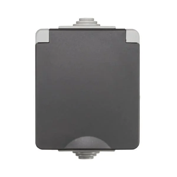 Premium Opbouw Wandcontactdoos IP55 Grijs