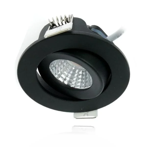 LED inbouwspot zwart 5W Dim2Warm Flitsaanbieding