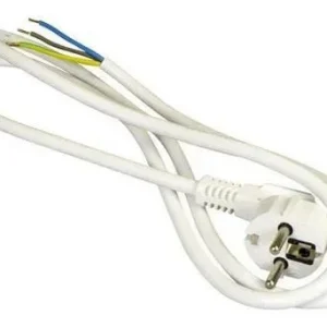 Aanbieding Aansluitsnoer 3 x 1,0mm. 3 meter wit met aarde