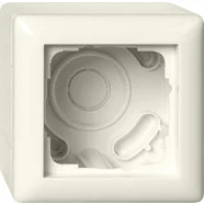 Beperkte Voorraad Gira 106101 Standaard 55 Opbouwbehuizing compleet met afdekraam Enkelvoudig Creme wit glanzend