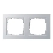 Bestseller Gira 021225 E2 Afdekraam 2-voudig Kleur aluminium