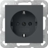 Bestseller Gira 446628 Systeem 55 Wandcontactdoos met randaarde 16A 250V Antraciet