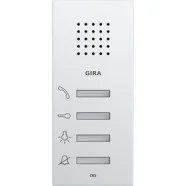 Betaalbaar Gira 125027 Systeem 55 Huisstation opbouw Zuiver wit mat