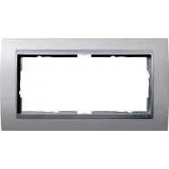 Uitverkoop Gira 100236 Event Afdekraam zonder middenstijl 2-voudig Kleur aluminium met overgangsafdekplaat Aluminium