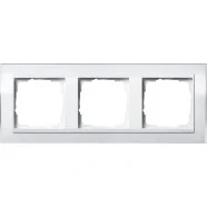Beste Prijs Gira 0213723 Event Clear Afdekraam 3-voudig Wit met overgangsafdekplaat Zuiver wit glanzend