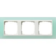 Weekendaanbieding Gira 0213395 Event Opaque Afdekraam 3-voudig Mint met overgangsafdekraam Zuiver wit glanzend