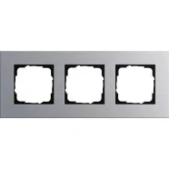 Aanbieding Gira 021317 Afdekraam Esprit Drievoudig Aluminium