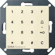 Weekendaanbieding Gira 260501 Systeem 55 Keyless In Codeklavier Crème wit glanzend