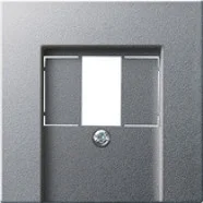 Beperkte Voorraad Gira 027626 Systeem 55 Afdekplaat voor USB zonder tekstkader Kleur aluminium