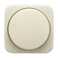 Busch-Jaeger 2115-212 Busch-Duro 2000 SI Centraalplaat voor Dimmer Draaiknop met Neonlamp Crème-wit Direct Beschikbaar