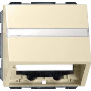 Bestseller Gira 087001 Systeem 55 Datakap met draagring en tekstkader voor inzetten communicatie techniek Crème wit glanzend