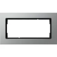 Bestseller Gira 1002203 Afdekraam tweevoudig zonder middenstijl Aluminium