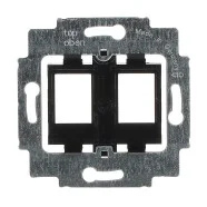Busch-Jaeger 1814 Draagring met zwarte inzet (voor o.a. Ackermann, AMP / Tyco Electronics, Toolless Jacks en Brand-Rex) Direct Beschikbaar