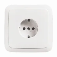 Busch Jaeger 20 EUJSR-214 Balance SI Wandcontactdoos met randaarde met vastschroefbaar draagraam Wit Meest Verkocht