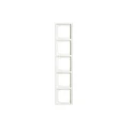 Betaalbaar Busch-Jaeger 1725-884K Future linear Afdekraam 5-voudig Studiowit mat