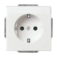 Busch Jaeger 20 EUN-84 Platform 63 Wandcontactdoos met randaarde en tekstveld Studiowit Koopje