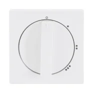 Busch Jaeger 2542 DR/01-84 Platform 63 Centraalplaat met opdruk Symbool "0-1-2-3" Niveauschakelaar Draaiknop Studiowit Flitsaanbieding