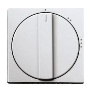 Busch Jaeger 2542 DR/02-83 Platform 63 Centraalplaat met opdruk Symbool "1-2-3" Niveauschakelaar Draaiknop Aluzilver Actieprijs