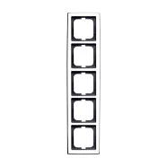 Busch Jaeger 1725-80G Afdekraam Solo 5-voudig Chroom glans Flitsaanbieding