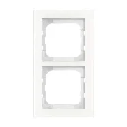 Busch Jaeger 1722-280 Busch-Axcent Afdekraam 2-voudig Wit Glas Korting
