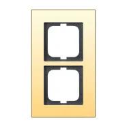 Busch Jaeger 1722-823-101 Afdekraam Busch-Carat 2-voudig Goud Premium