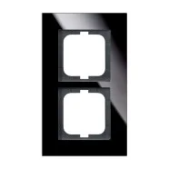Busch Jaeger 1722-825 Afdekraam Busch-Carat 2-voudig Zwart glas Direct Verzonden