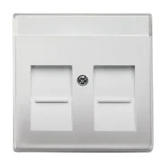 Busch-Jaeger 1800-866 Centraalplaat 2-voudig Pure stainless steel Uitverkoop