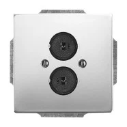 Busch-Jaeger 1751-866 Centraalplaat met draagring Pure Stainless Steel Meest Verkocht