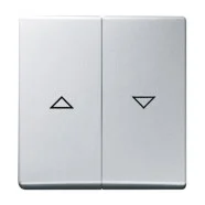 Busch-Jaeger 2126-33 Allwetter 44 Bedieningswip met opdruk Aluzilver Goedkoop