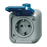 Busch-Jaeger 2300 EWSI Wandcontactdoos Blauw Snelle Levering