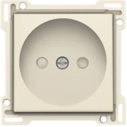 Veilige Betaling Niko 100-66501 afwerkingsset voor stopcontact zonder aarding met kinderveiligheid, Cream